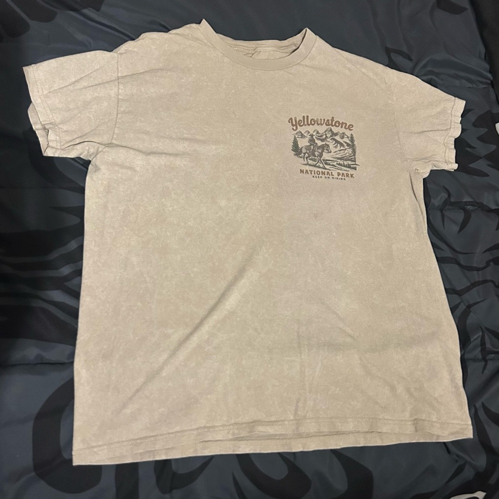 Yellowstone National Park Beige T-Shirt